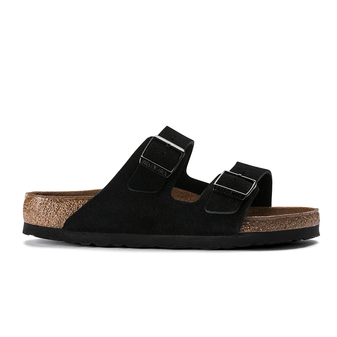 ARIZONA SOFT FOOTBED SUEDE LEATHER - BLACK
