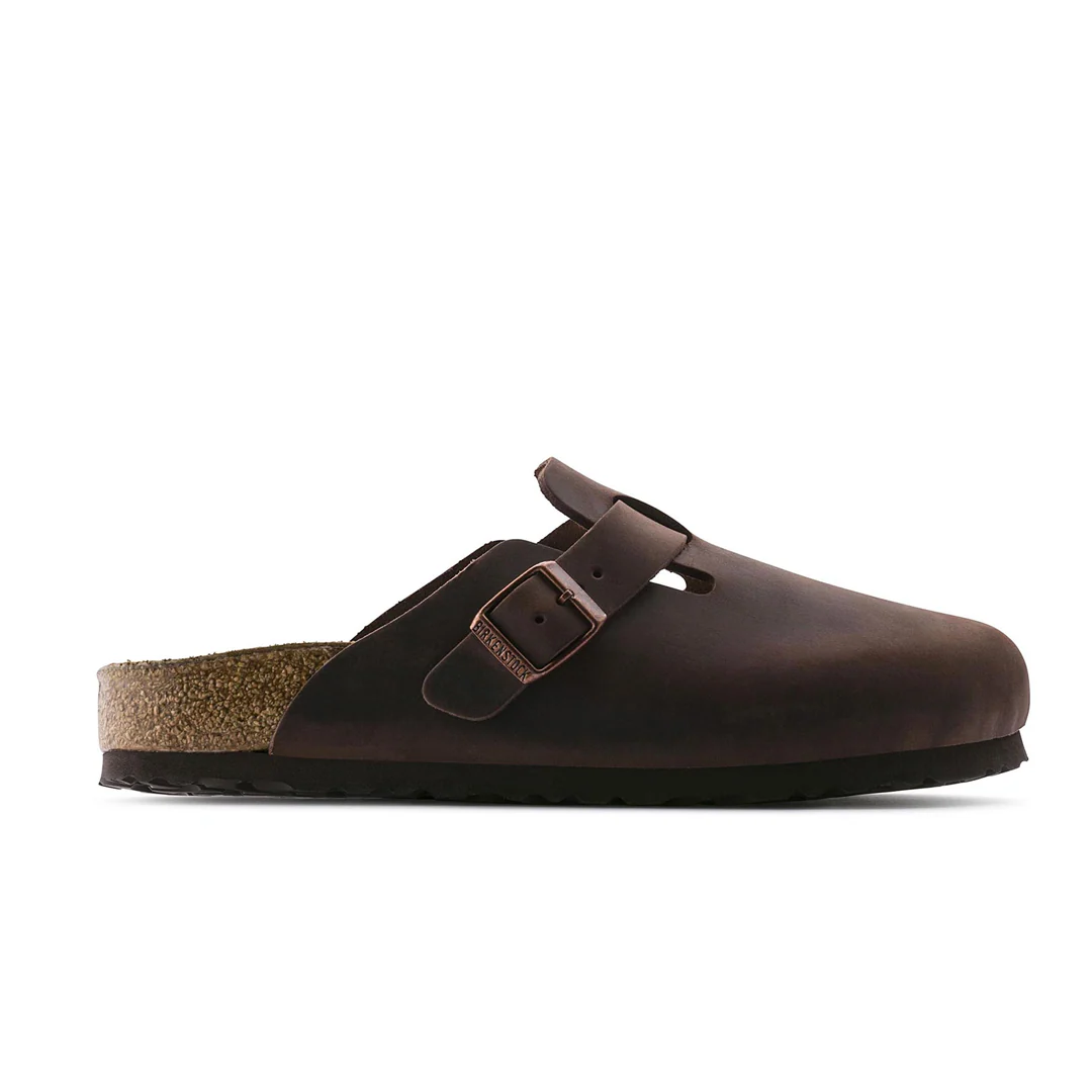 BOSTON SOFT FOOTBED OILED LEATHER - HABANA