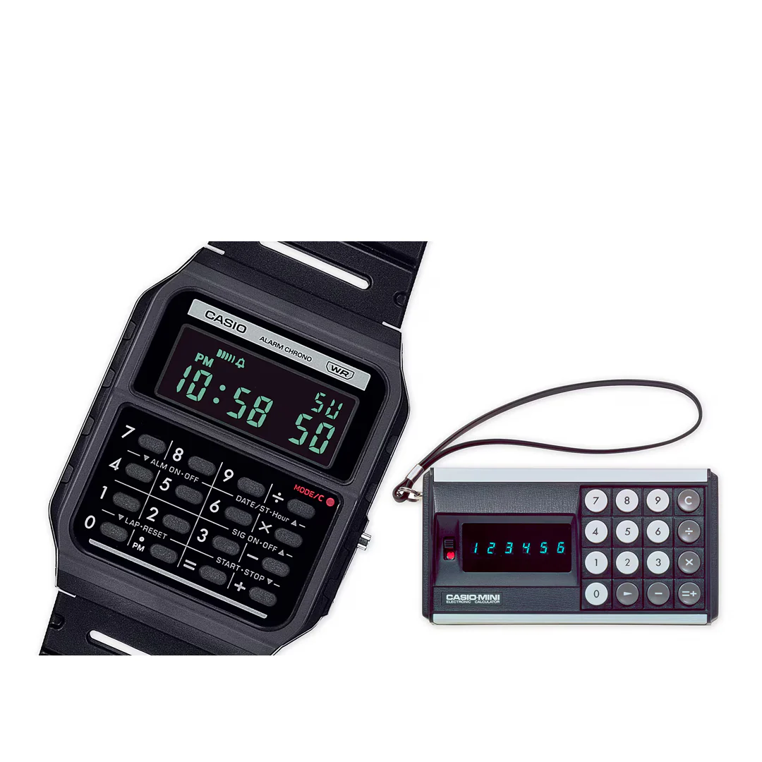 CA-53WB-1BCF POP BLACK CALCULATOR WATCH 4 CA-53WB-1BCF POP BLACK CALCULATOR WATCH