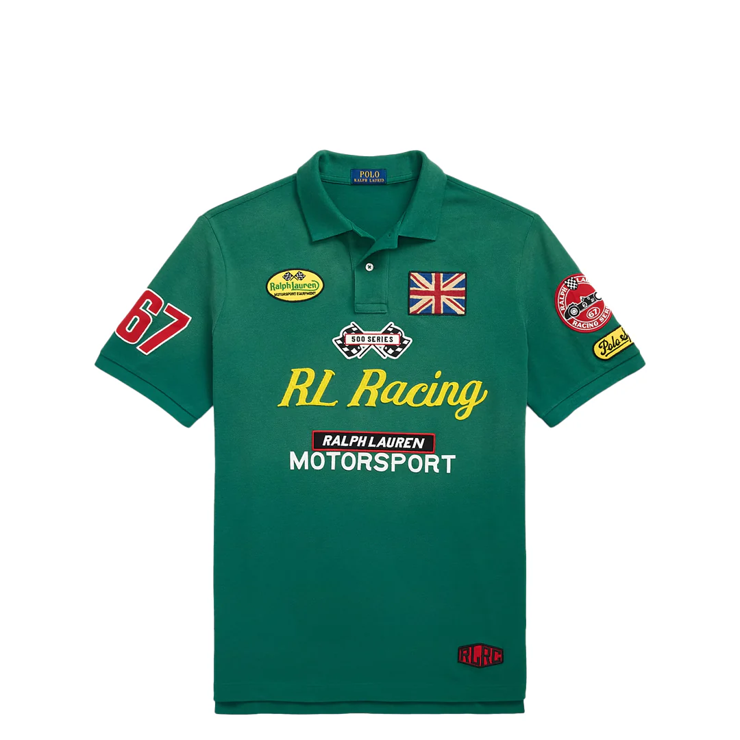 CLASSIC FIT RACING MESH POLO GREEN