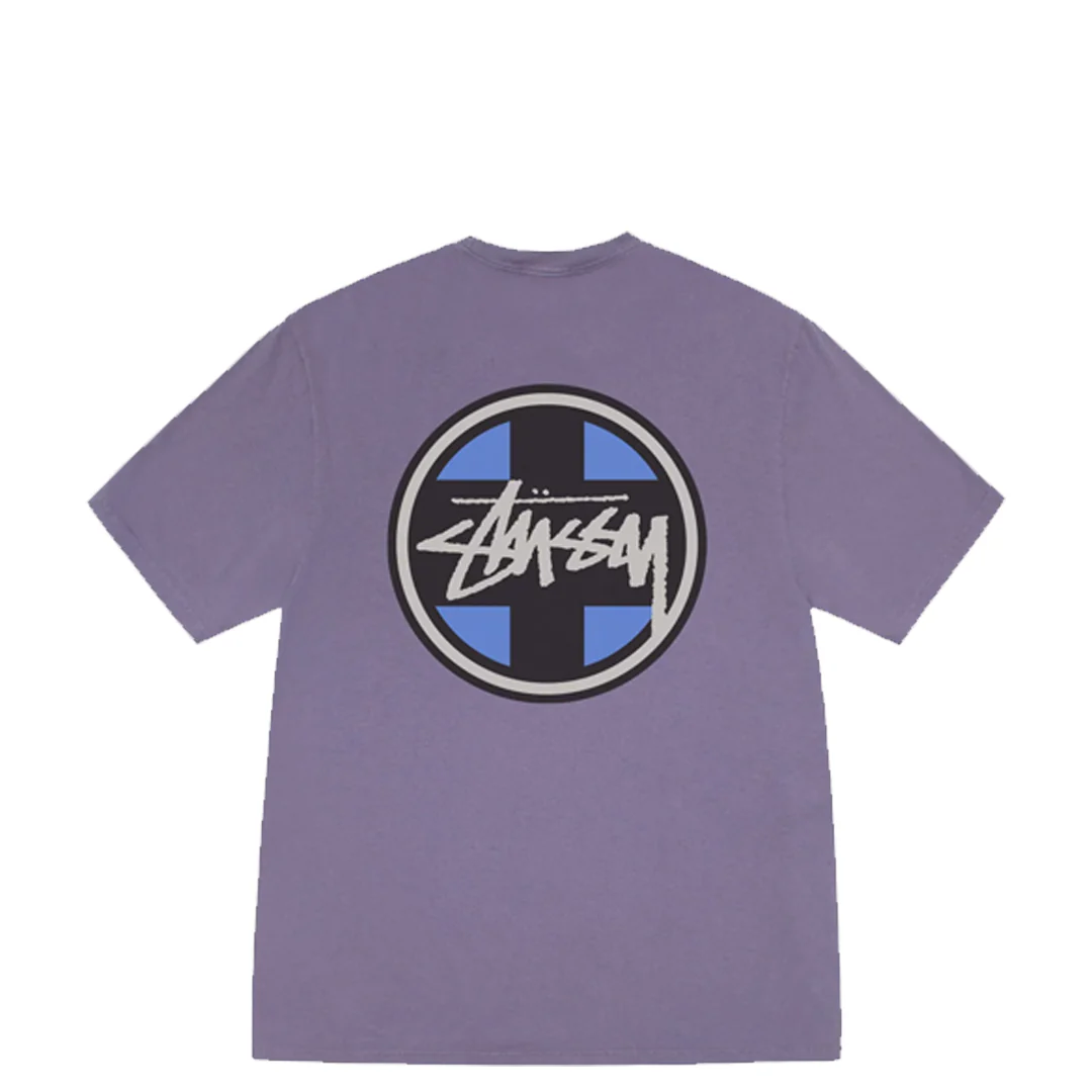CROSS DOT TEE PIGMENT DYED GRAPE