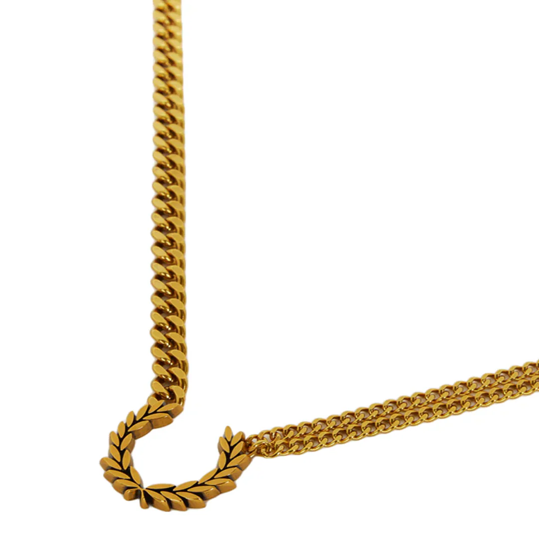 DOUBLE CHUNKY LAUREL WREATH NECKLACE
