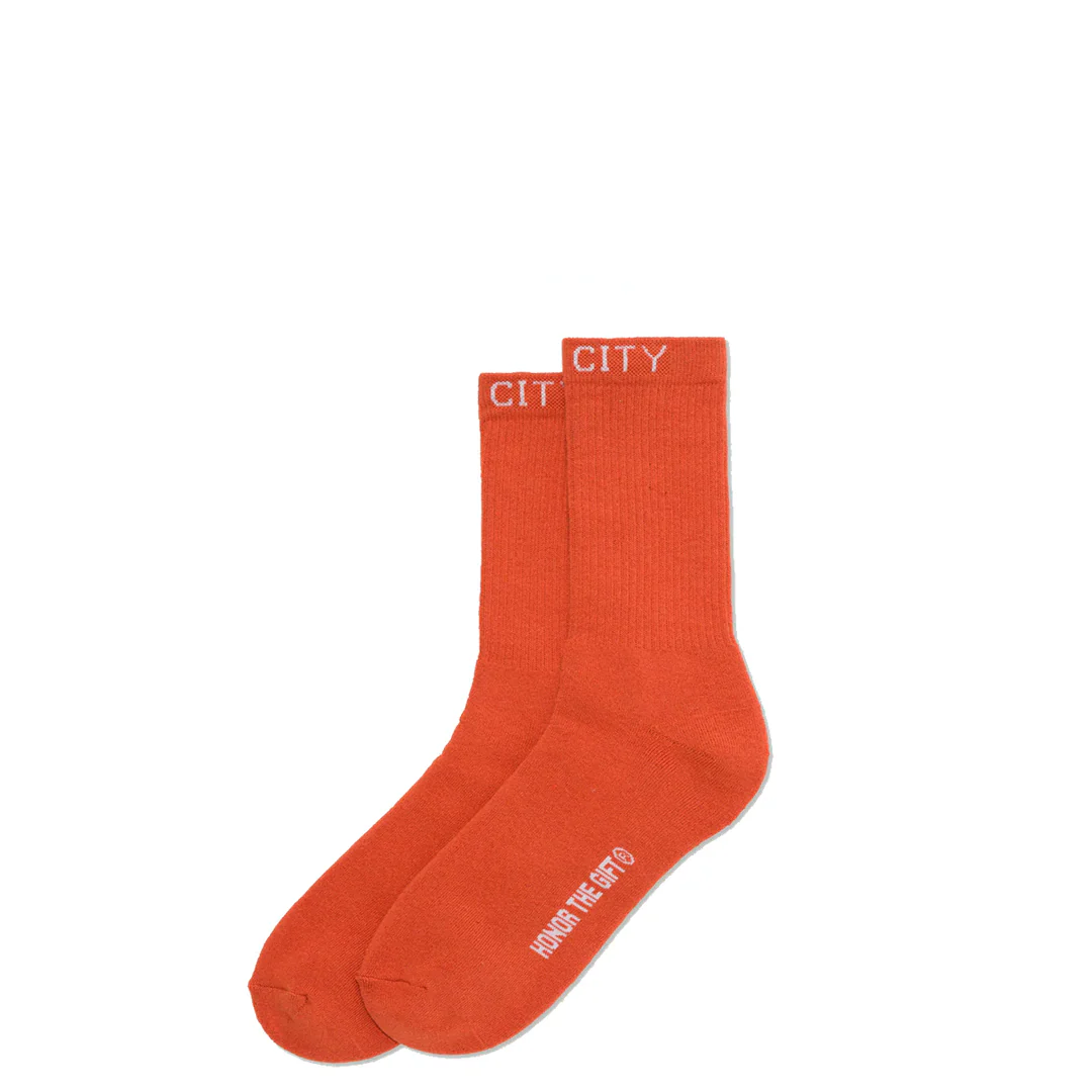 HTG INNER CITY RIB SOCK ORANGE