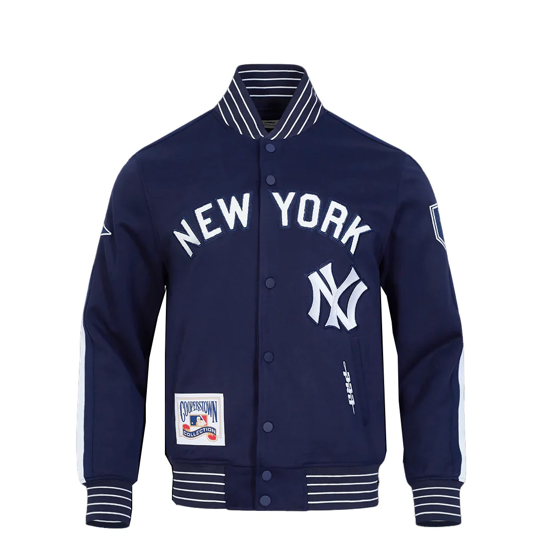 MLB NEW YORK YANKEES COOPERTOWN LOGO PRO GAME DAY DOUBLE KNIT JACKET