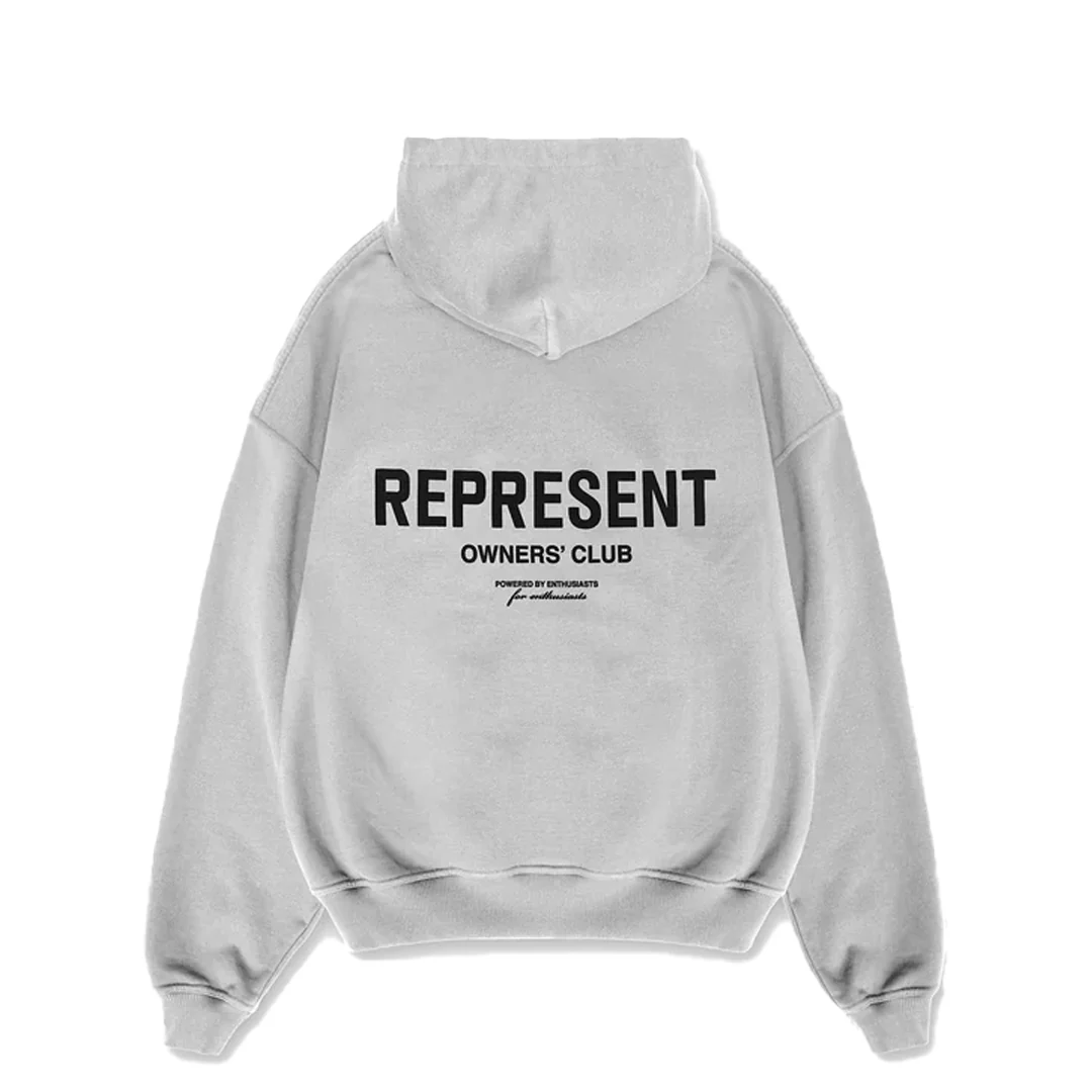 OWNERS CLUB ZIP HOODIE ASH GREY/BLACK