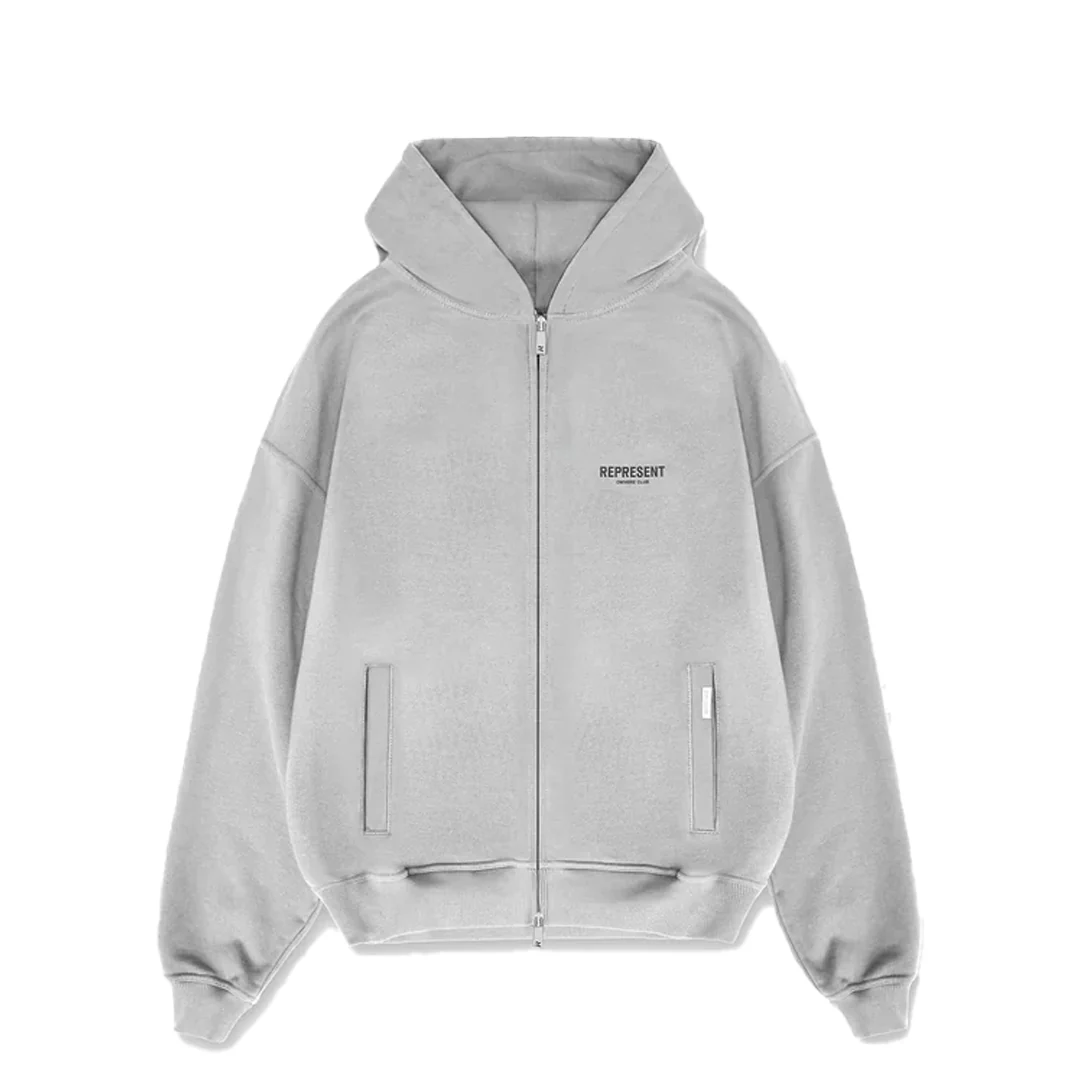 OWNERS CLUB ZIP HOODIE ASH GREY/BLACK 3 OWNERS CLUB ZIP HOODIE ASH GREY/BLACK