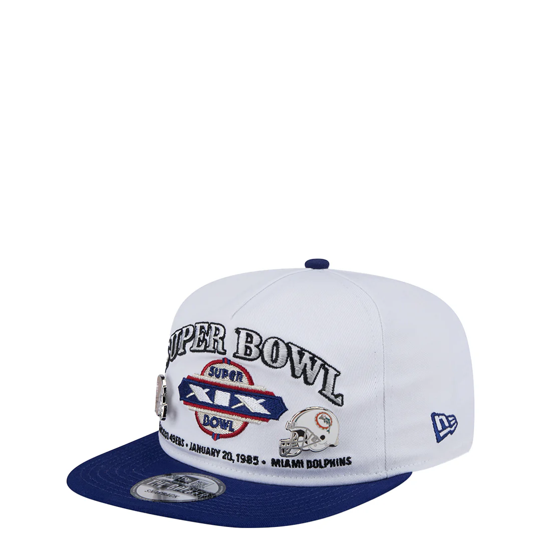 SAN FRANCISCO 49ERS VS MIAMI DOLPHINS CHAMPIONSHIP PIN GOLFER SNAPBACK