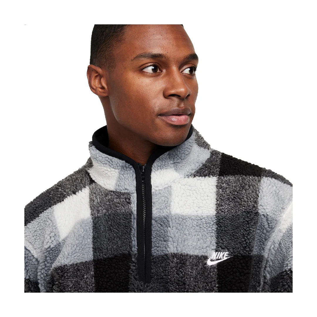 WINTERIZED FLEECE HALF-ZIP BLACK/WHITE 4 WINTERIZED FLEECE HALF-ZIP BLACK/WHITE